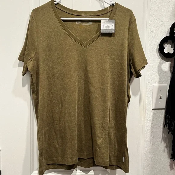 NWT Eddie Bauer Women’s Army Green Shirt Size 2XL - Picture 1 of 7